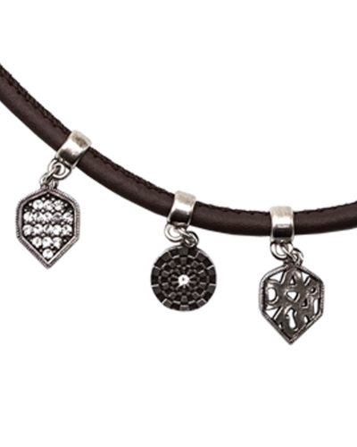 Leather bracelet 5 darts flights