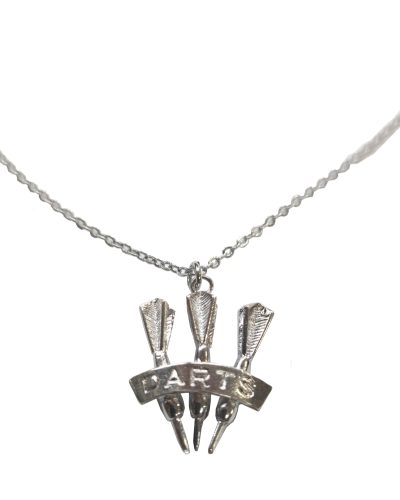 Collar 3 dardos  baño plata