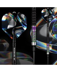 Mission Iridian Darts - Soft Tip - 90% - Black & Coral PVD - 20g