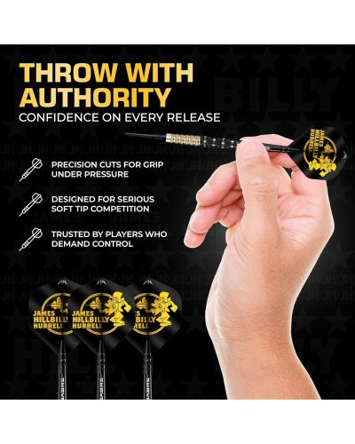 Mission James Hurrell - 95% Tungsten - V2 - Negro PVD & Amarillo 20gr