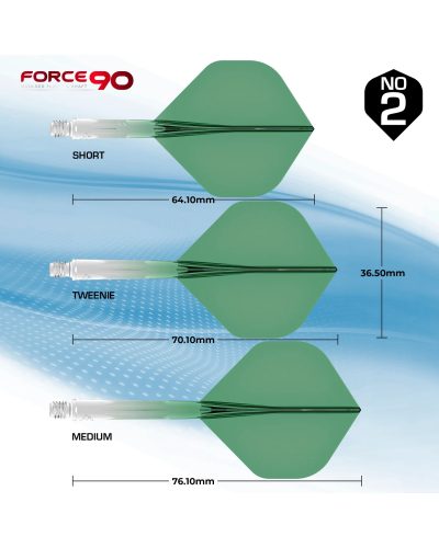 Aleta Mission Force 90 Gradient Negra Nº2 Mediana