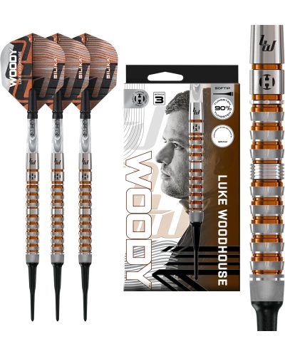 Harrows darts Luke Woodhouse Woody 90% tungseno 18 gr