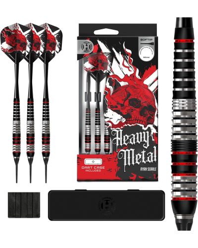 Dardos punta de plastico Harrows darts Heavy Metal acero inoxidable 20 gr