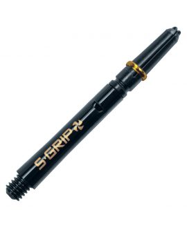 Caña giratoria Harrows darts Supergrip Spin negro/dorado