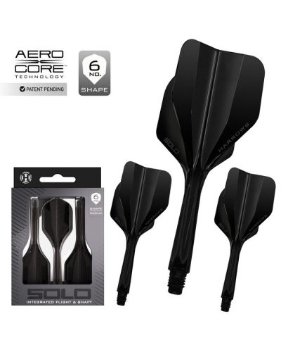 Plumas Harrows Solo  Negro Nº6 Midi