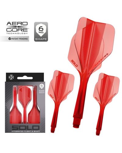 Plumas Harrows Solo  Rojo Nº6 Midi