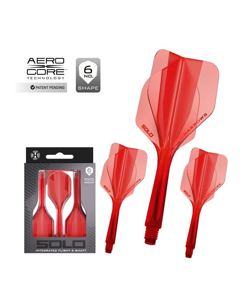 Plumas Harrows Solo  Rojo Nº6 Midi