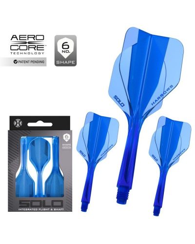 Plumas Harrows Solo  Azul Nº6 Midi