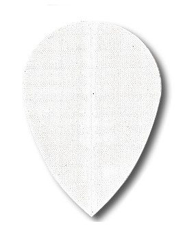 Darts flights nylon white oval