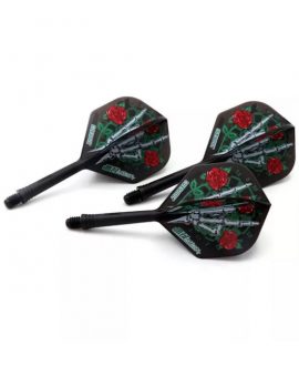 Cuesoul darts flights AK5 Jazz Metal Standard Rose Black M