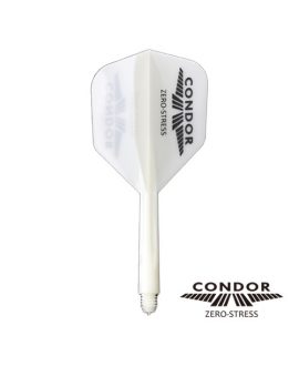 Condor Dart Flights - Zero Stress - White black Logo