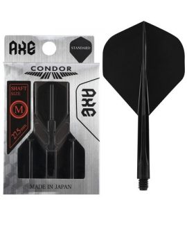 Aleta Condor AXE Dart Flights - Negra detalle