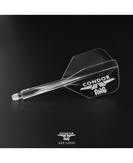 Condor AXE Dart Flights -  SMALL Logo Clear