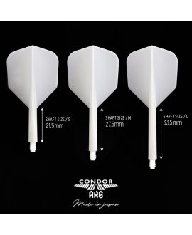 Condor AXE Dart Flights - SMALL White