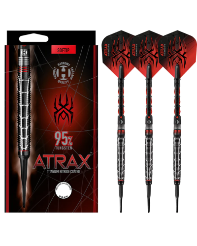 Dardos punta de plastico Harrows Atrax 95 % Black Titanium