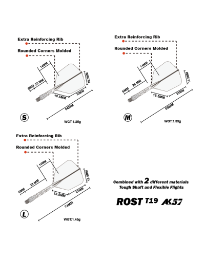 AK57 Rost T19 Big Wing STD Red M