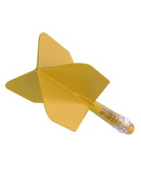 Aleta Cuesoul integrada todo en uno Rost T19 Carbon Big Wing Amarillo 1