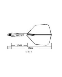 Aleta Cuesoul integrada todo en uno Rost T19 Carbon Big Wing Amarillo 2