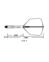 Aleta Cuesoul integrada todo en uno Rost T19 Carbon Big Wing Amarillo 4
