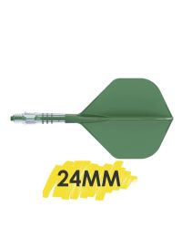Aleta Cuesoul integrada todo en uno Rost T19 Carbon Big STD Verde 1