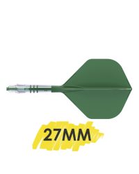 Aleta Cuesoul integrada todo en uno Rost T19 Carbon Big STD Verde 2