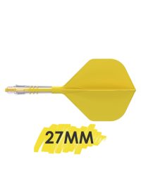 Aleta Cuesoul integrada todo en uno Rost T19 Carbon Big STD Amarillo 2