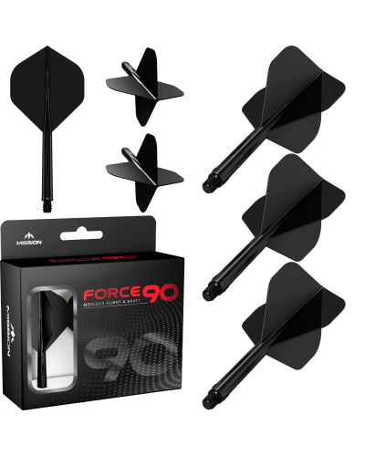 Aleta Mission Force 90 Negra Nº2 Tweenie