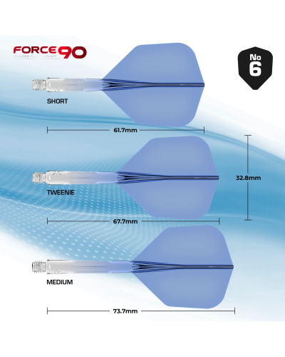 Aleta Mission Force 90 Azul Nº6 Mediana