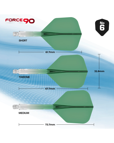 Aleta Mission Force 90 Verde Nº6 Tweenie