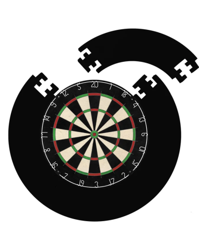 Designa Dartboard Surround - Jigsaw - Plain Black