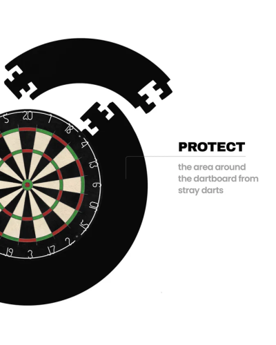 Designa Dartboard Surround - Jigsaw - Plain Black