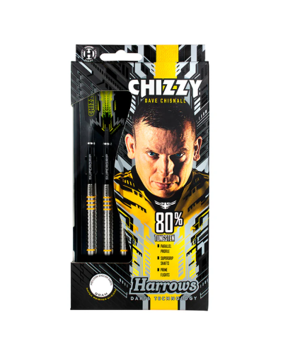 dardos punta plastico Dave Chisnall - Chizzy 80% tungsteno Harrows Darts