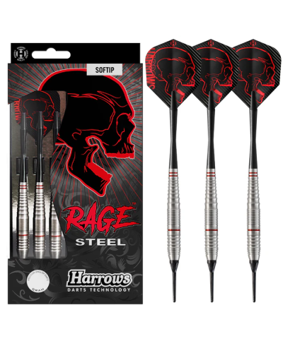 Harrows darts Rage Steel Softip dart