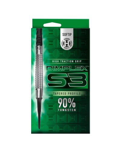 Dardos punta plástico Harrows darts Dimplex S3 Tapered 90% tungsteno 18 gr