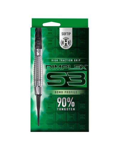 Dardos punta plástico Harrows darts Dimplex S3 Bomb 90% tungsteno 18 gr