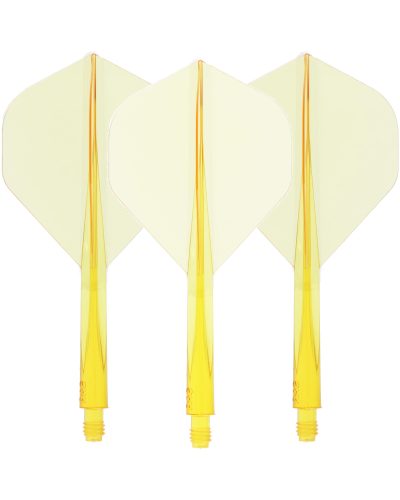 Condor Dart Flights AXE  STD Clear Yellow