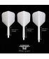 Aleta Condor AXE Dart Flights - Blanca medidas