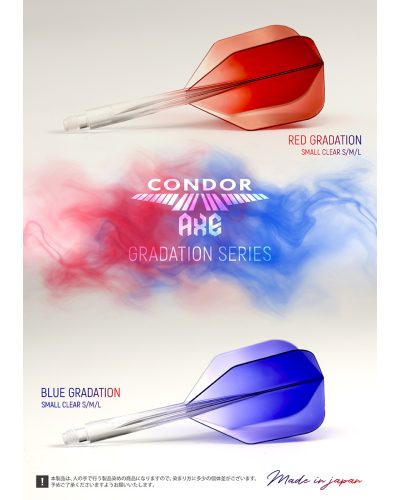 Aleta Condor AXE Dart Flights Small Gradiente Azul