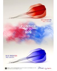 Condor AXE Dart Flights -  Small Gradient Blue