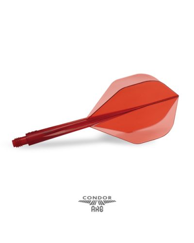 Condor AXE darts flights SMALL Clear Red