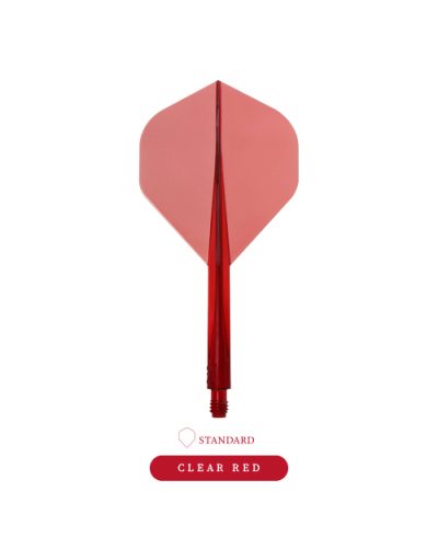 Condor AXE darts flights SMALL Clear Red